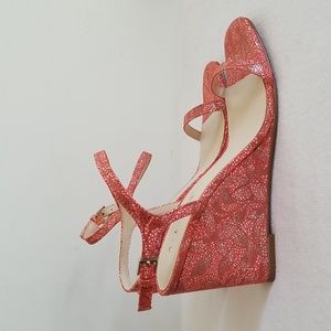 New ALDA Wedge Orange Floral Print Sample